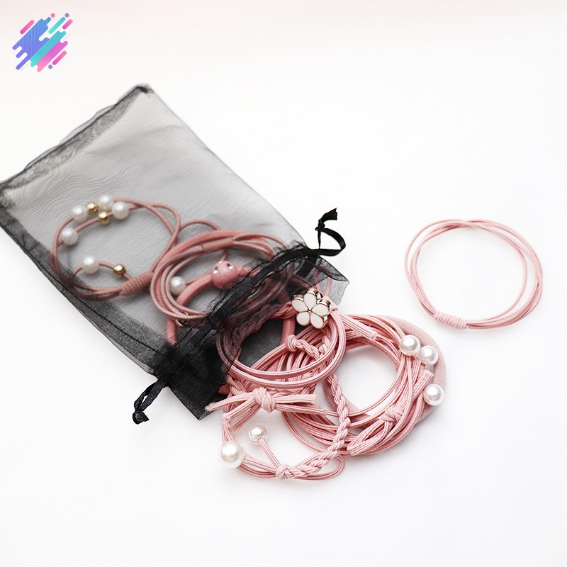 Set 12 dây buộc tóc độ co giãn tốt dành cho nữ