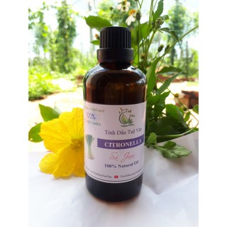 Tinh Dầu Sả Nguyên chất 100% - chai 100ml (Đuổi muỗi, xông nhà...) Đã có giấy test chất lượng