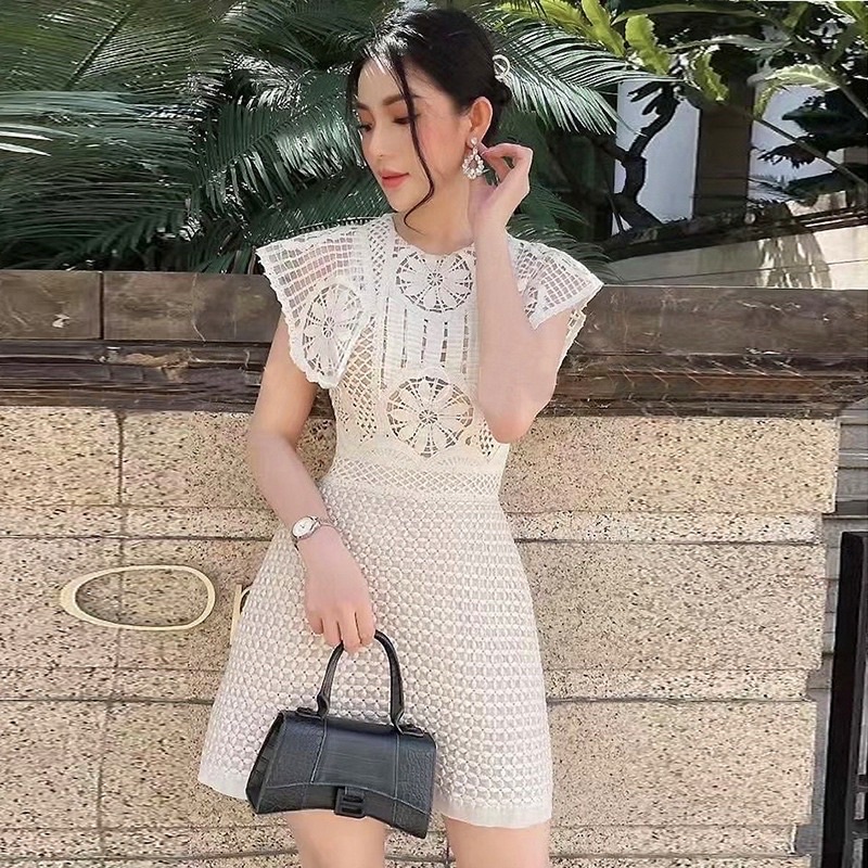 Đầm ren cao cấp hàng Quảng Châu