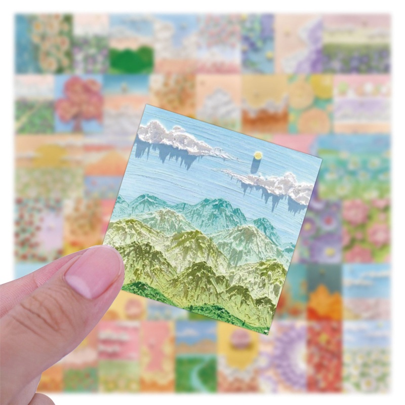 Bộ 50 Miếng Dán Trang Trí Tường Graffiti Chống Thấm Nước DIY