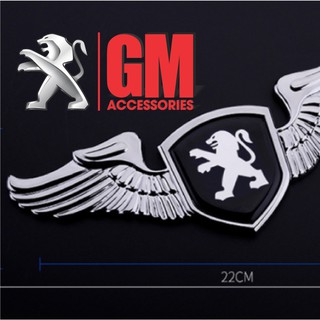 Lô gô Cánh chim nắp capo Peugeot 3008 new và 5008