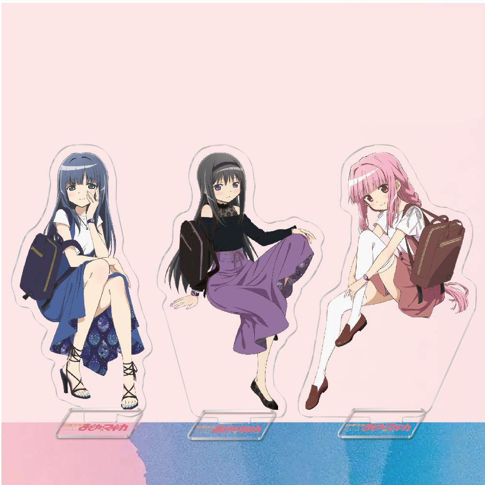 Standee IN HÌNH Puella Magi Madoka Magica Cô gái phép thuật Madoka tượng acrylic anime mica chibi trưng bày
