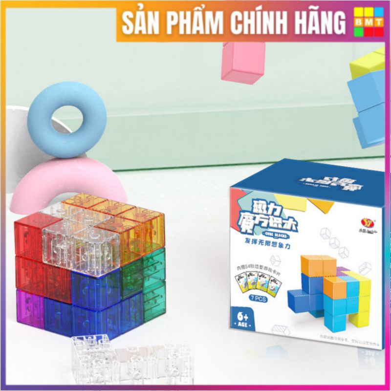 Rubik Magnetic Blocks, Đồ Chơi Xếp Hình YJ Magnetic Cube Blocks,Biến Thể Thể Rubic 3x3, Đồ Chơi Thông Minh Cho Trẻ Em