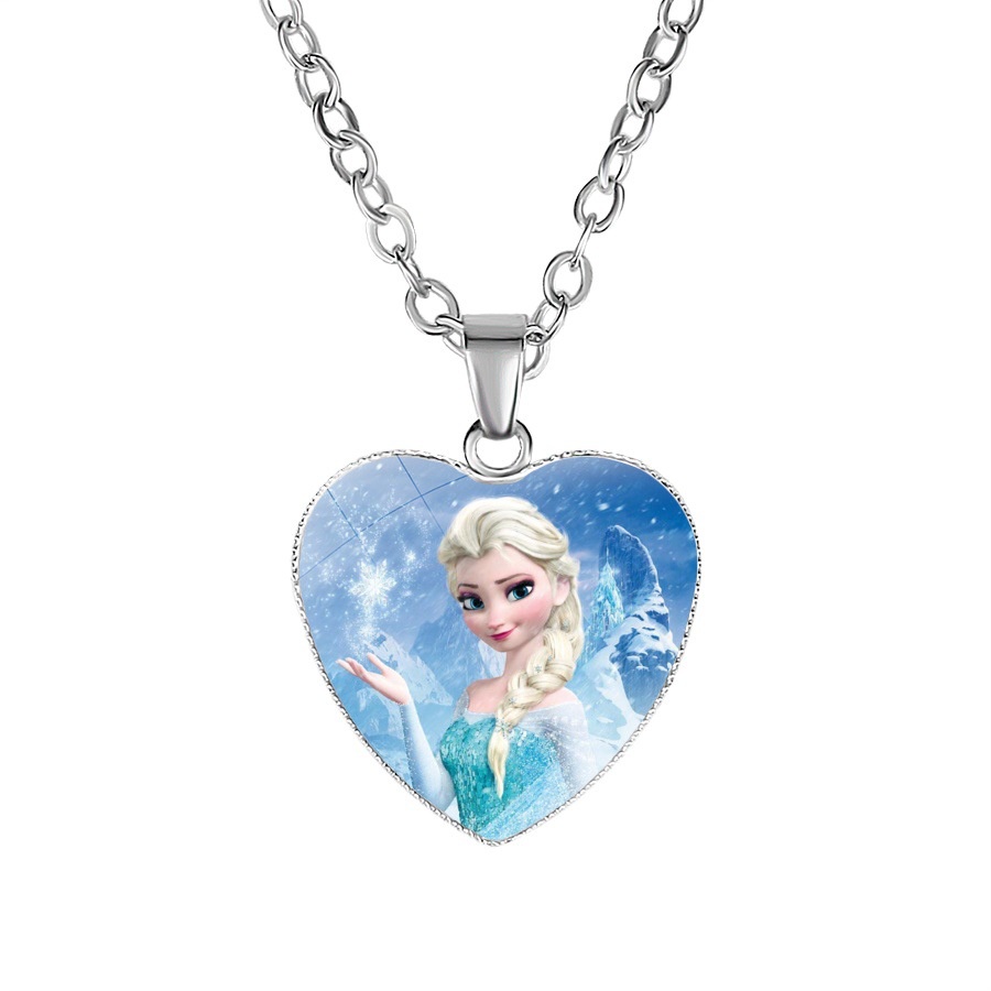 Disney Vòng cổ Mặt Nhân Vật Elsa Anna Trong Phim Frozen 2
