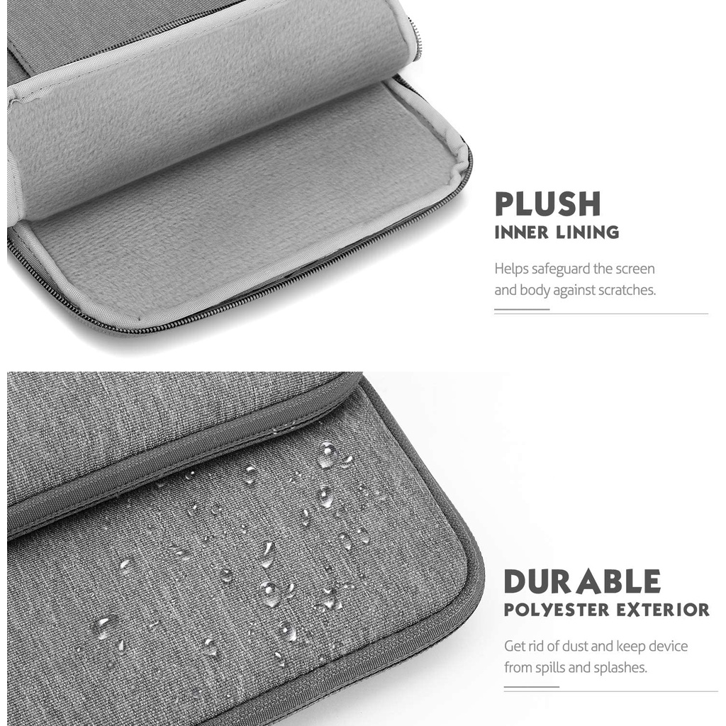 Túi Đựng Laptop 13.3Inch Có Túi Đựng Cho iPad Pro 12.9&quot; 2018/2020 MacBook Air Retina 13.3 Inch