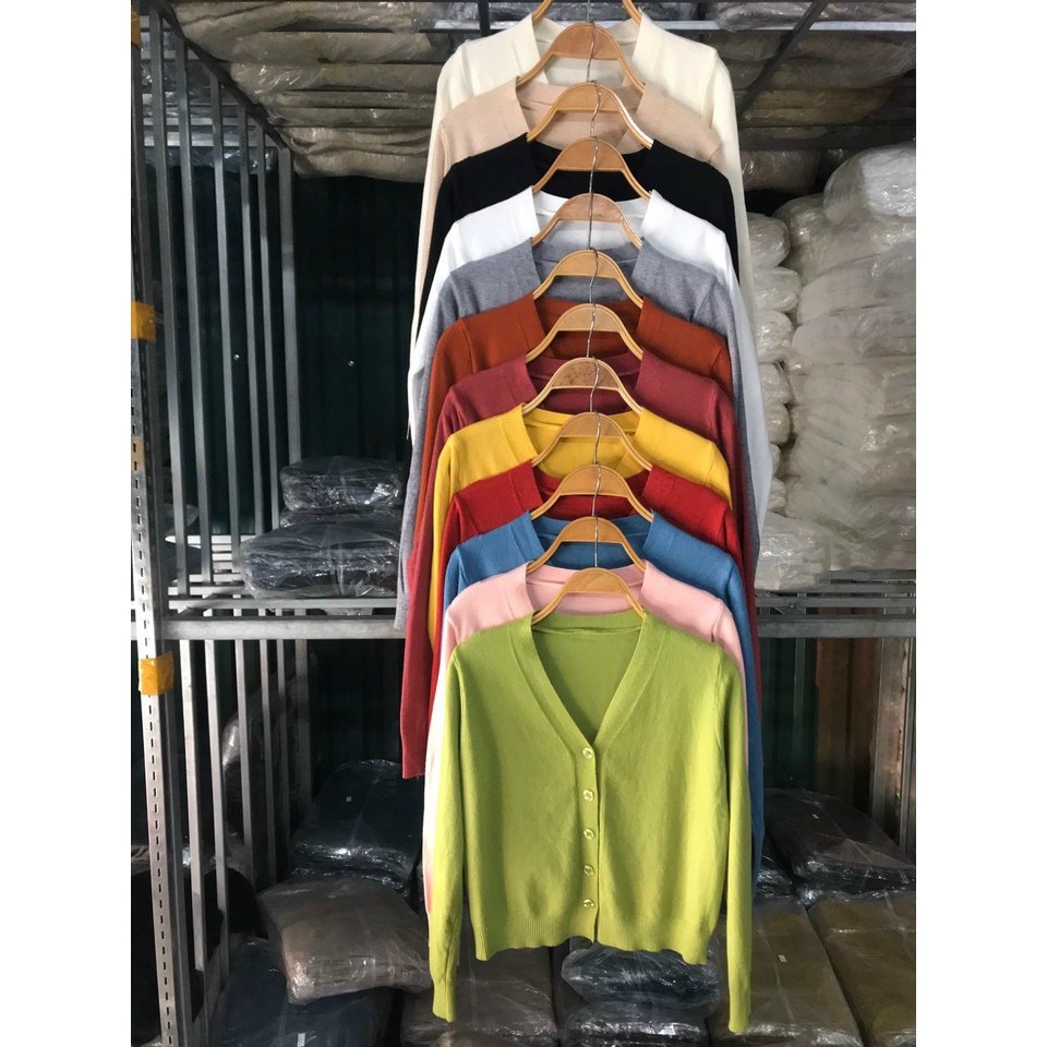 Áo cardigan 5 cúc mềm đẹp Hàng quảng châu