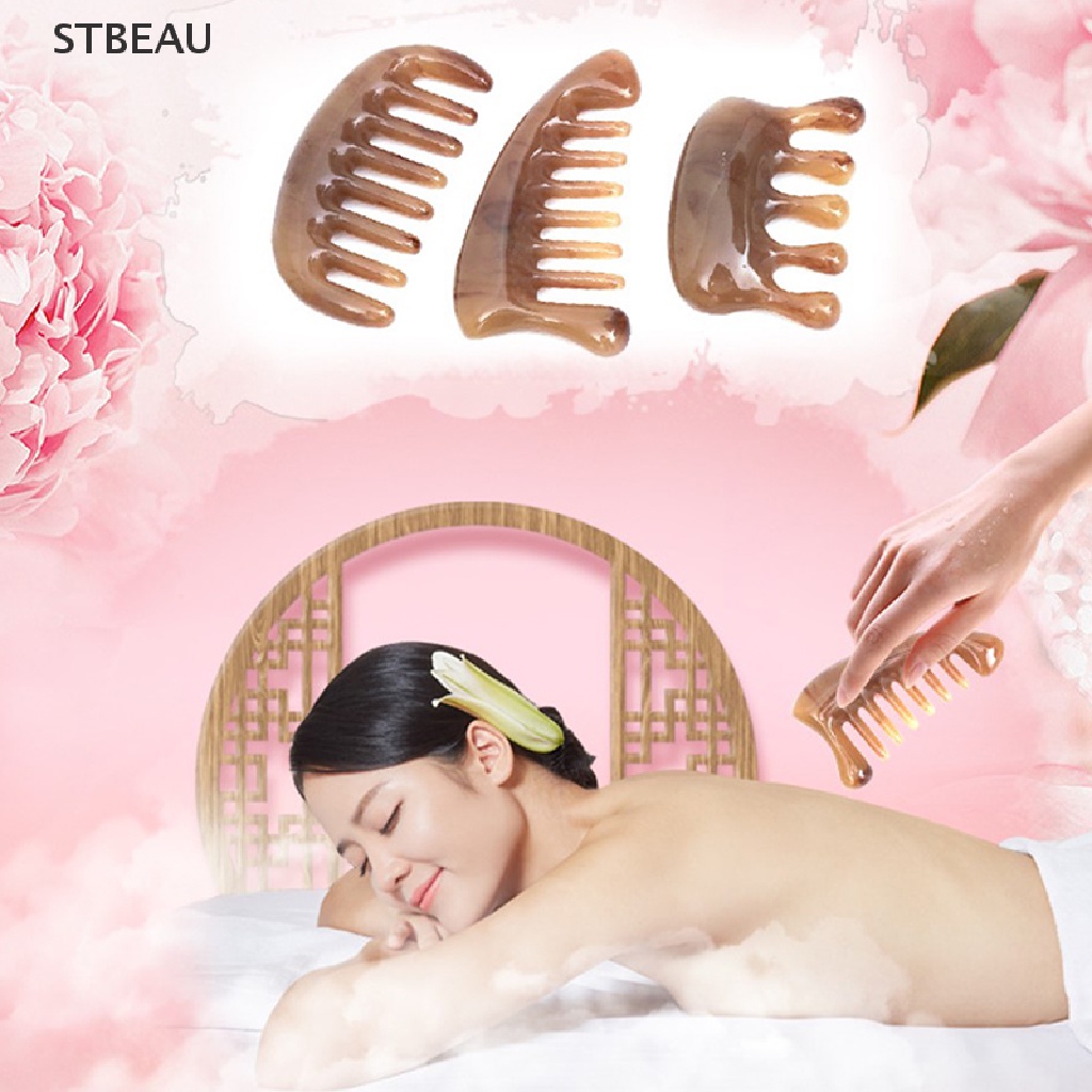 [Hàng mới về] Lược bỏ túi bằng nhựa răng rộng massage cho spa