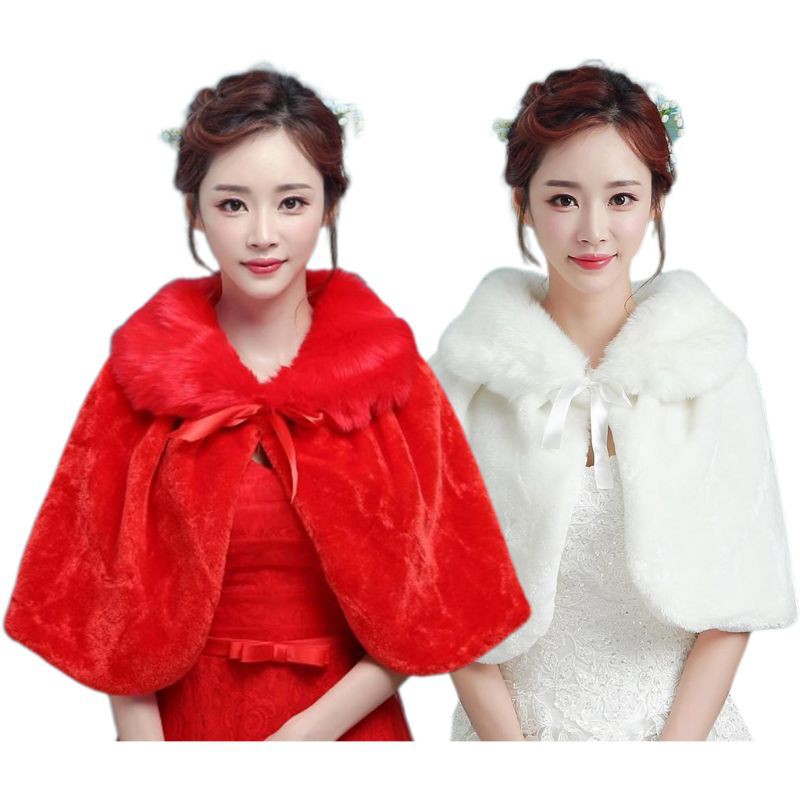 Áo choàng lông dày dặn thời trang ấm áp mùa đông thời thượng cho nữ