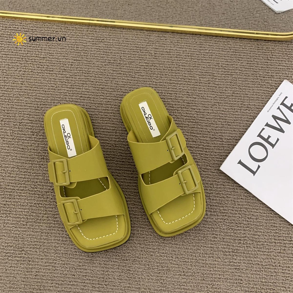 Dép Sandal Đế Xuồng Dày Dặn Phong Cách Thời Trang Mùa Hè Dành Cho Nữ 2022