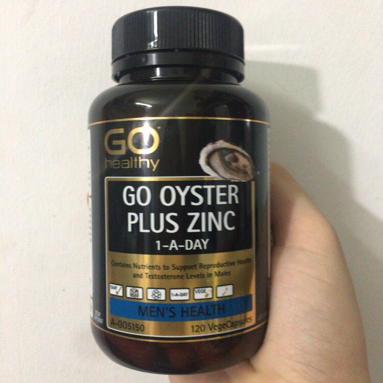 Tinh chất hàu Go Oyster Plus Zinc Go Healthy loại 60 viên, 120 viên Úc