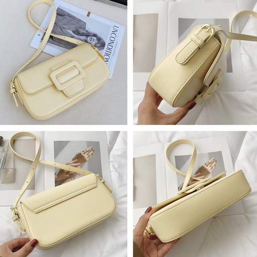 Ielgy Túi Đeo Dưới Cánh Tay Phong Cách Retro Nhỏ Gọn