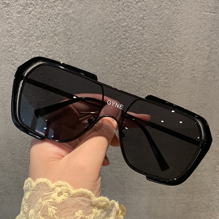 Kính Mát Gọng Vuông Lớn Chống Tia Cực Tím Phong Cách retro Cho Nam Và Nữ