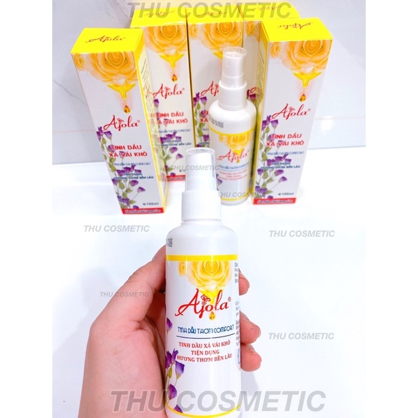 Nước Xịt Xả Vải Khô Ajola - tinh dầu xả vải khô Hương nước hoa 100ml