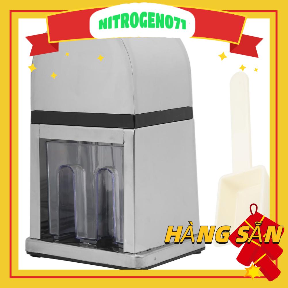 máy bào đá - Máy nghiền đá bằng tay Tiết kiệm sức lao động có nắp trong suốt cho nhà hàng quán bar - Nitrogen071
