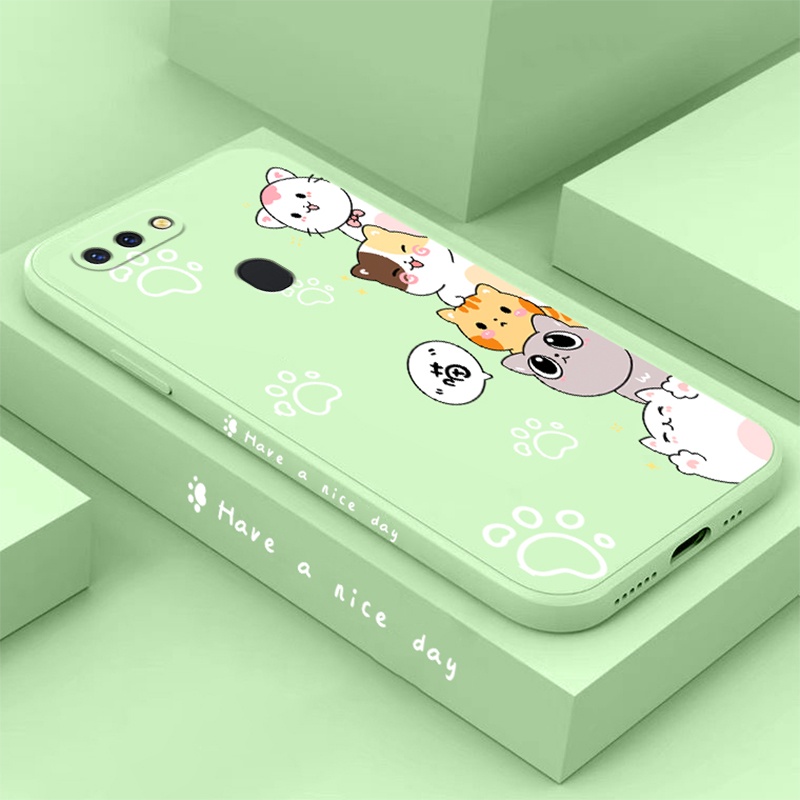 Ốp Điện Thoại TPU Silicon Hình Mèo Dễ Thương Cho Oppo F1S Oppo F11 Oppo F11pro Oppo F9 Oppo F9 PRO Oppo F7 Oppo F5