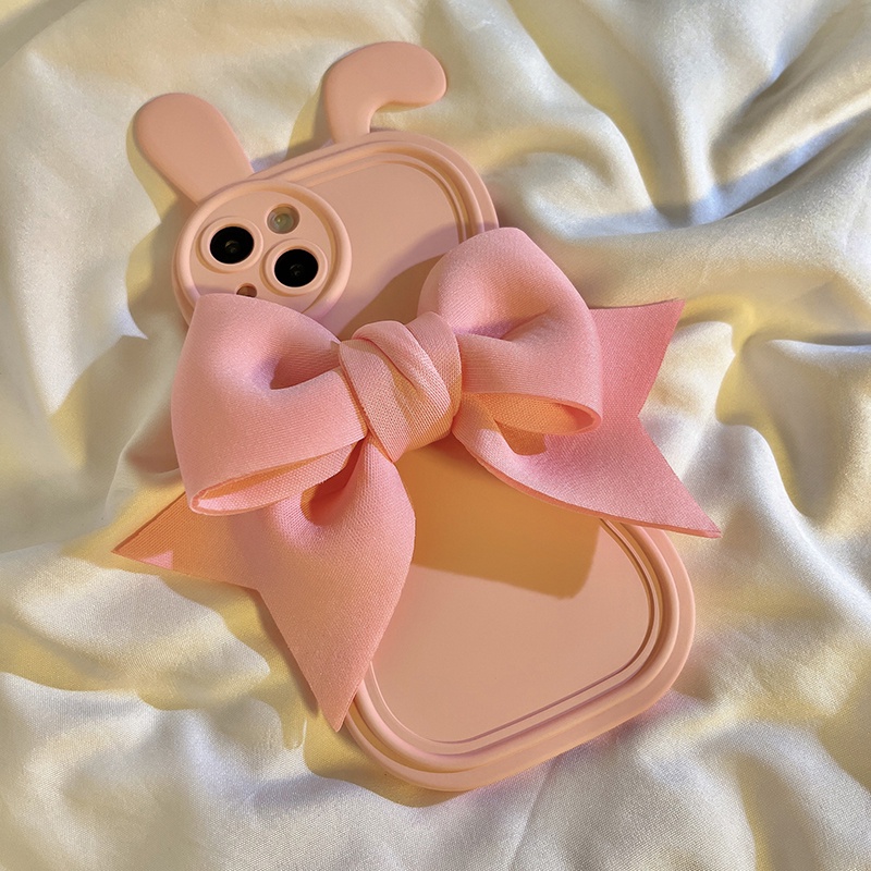 Ốp Điện Thoại Hình Tai Thỏ Dễ Thương Cho IPhone 14 14Pro 14ProMax 13 13Pro 13ProMax 12 12Pro 12ProMax 11 11Pro 11ProMax XSMax XR X XS