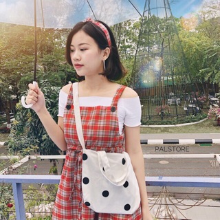 Áo trễ vai thun gân