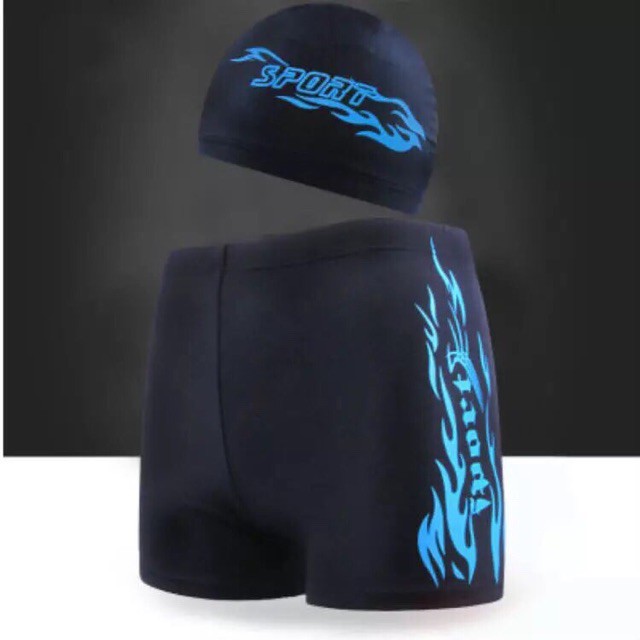 SET QUẦN VÀ MŨ BƠI NAM CHẤT THUN CO GIÃN TỐT KIỂU DÁNG THỂ THAO HÀNG CHẤT LƯỢNG | BigBuy360 - bigbuy360.vn