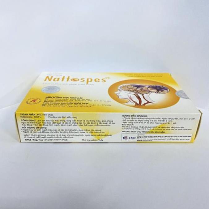 [ CHÍNH HÃNG TÍCH ĐIỂM MUA 6 TẶNG 1 ] Viên uống Nattospes