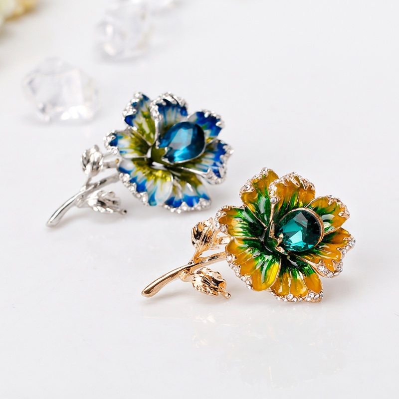 Trâm Cài Áo Hình Hoa Bằng Hợp Kim Sang Trọng Cho Nữ