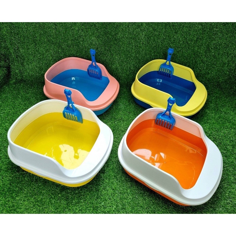 KHAY VỆ SINH CHO MÈO TẶNG KÈM XẺNG - SIZE TRUNG