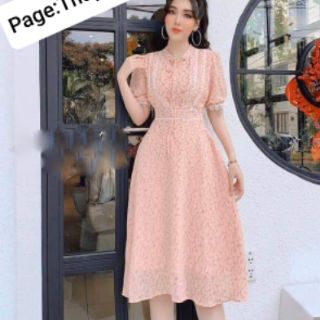 Đầm voan hoa cao cấp