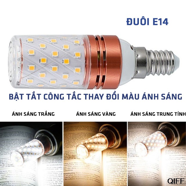 Bóng led bắp 3 chế độ ánh sáng E14