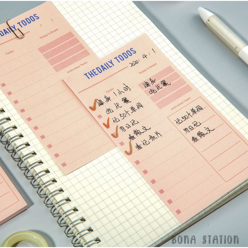 Giấy ghi chú 50 tờ Daily Planner | BNM042