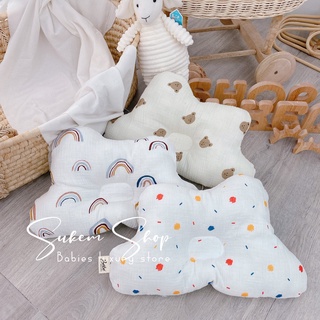 Gối Cho Bé/Gối Lõm Chống Bẹp Hình Mây Bebe Mềm Mại, Thấm Hút Mồ Hôi Mang Đến Bé Yêu Giâc Ngủ Ngon