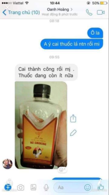 Nước xúc miệng cai thuốc lá nosmoking xuân vinh