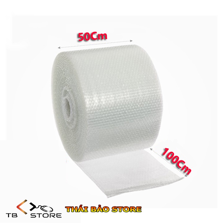 Bọc Chống Sốc  50cm x 100m, Cuộn Xốp Khí - Xốp Nổ - Xốp Khí - Đóng Bọc Hàng - Cuộn Xốp Bọc Hàng