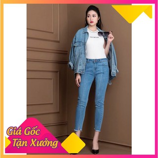 [SIÊU PHẨM ] Quần Jean Nữ Boyfriend Lưng Cao Gân Giữa Xẻ Lai Style Trẻ Trung Năng Động Nhiều Màu