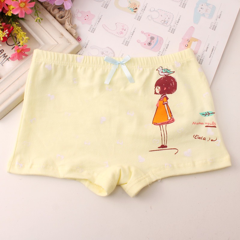 Set 4 quần chip cho bé gái, mẫu mới 2022, chất liệu cotton thoáng mát - Hàng Quảng Châu Cao Cấp