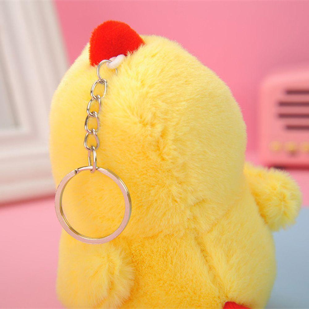 Móc Khóa Gà Nhồi Bông Mềm Mại Dễ Thương