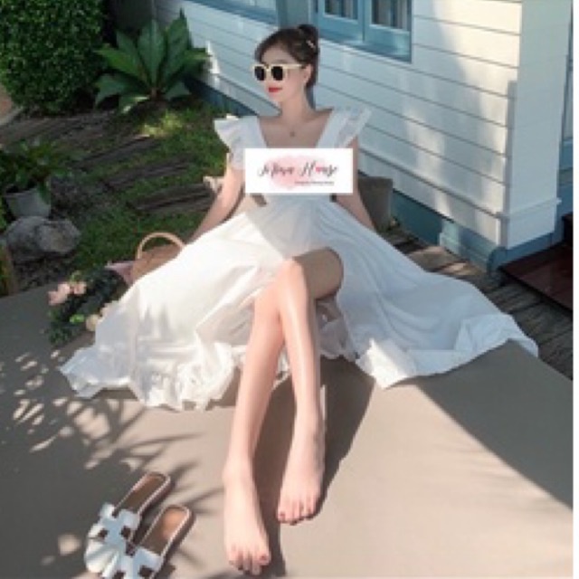 Váy maxi biển dáng dài mina’s house.