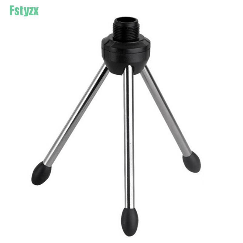 fstyzx Foldable Desktop Microphone Tripod Stand With Shock Mount Mic Holder Pop Filter