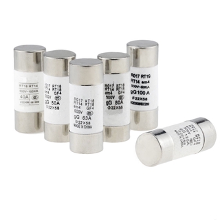 2 Chiếc Cầu Chì Ống Gốm Thổi Nhanh 500V 22x58mm 40A 50A 63A 80A 100A 125A Cho RO17 Lõi Cầu Chì 22 * 58