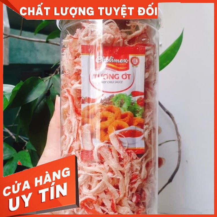 Mực Một Nắng Xé Sợi Hấp Nước Cốt Dừa  300g Loại 1