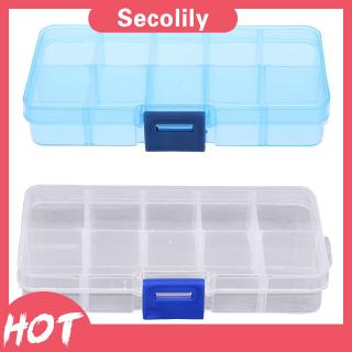 Hộp nhựa trong suốt 10 lỗ dùng đựng đồ trang sức tiện dụng