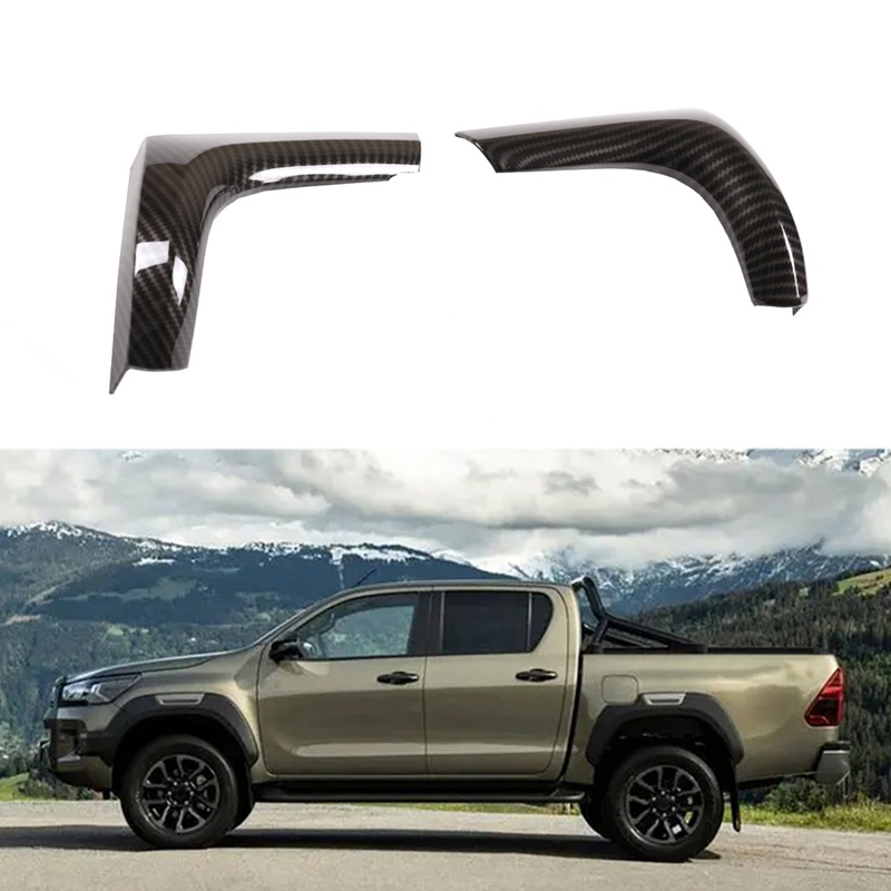 Ốp Viền Lỗ Thông Khí Bằng Sợi carbon Cho Xe Hơi toyota hilux 2015-2021