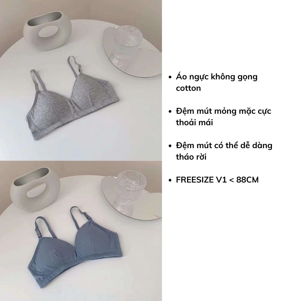 Áo bra nữ 2 dây không gọng , áo ngực mút mỏng  B038