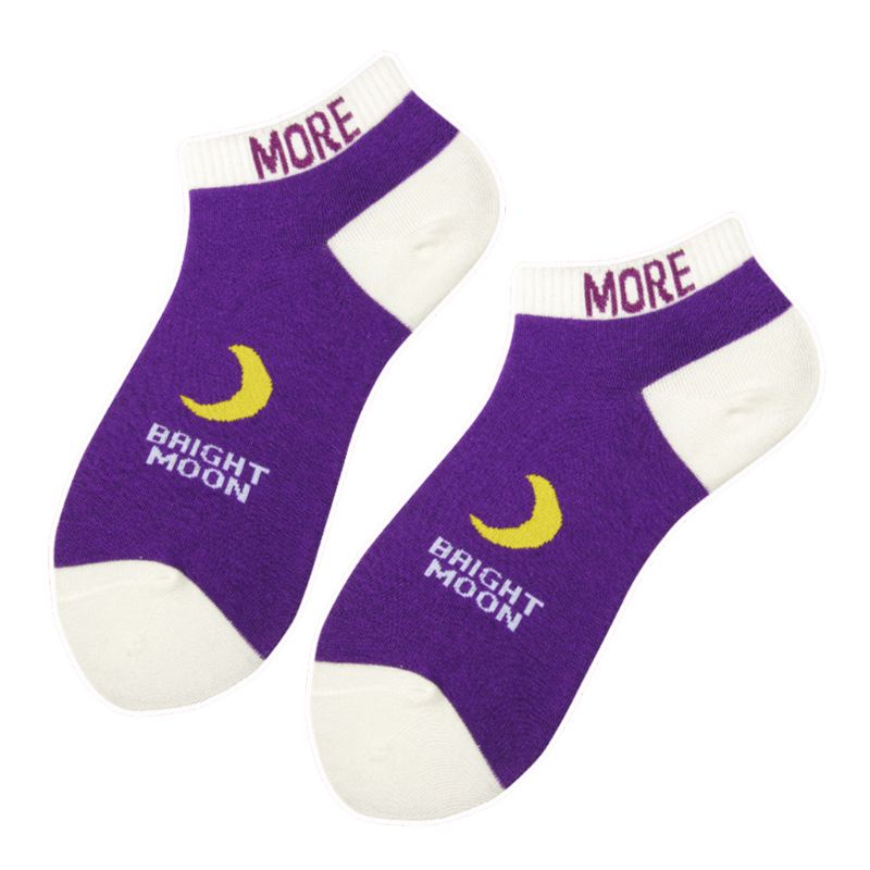 Youyo Vớ Cotton Cổ Thấp In Họa Tiết Hoạt Hình Phong Cách Nhật Bản Thời Trang Mùa Hè Cho Nữ