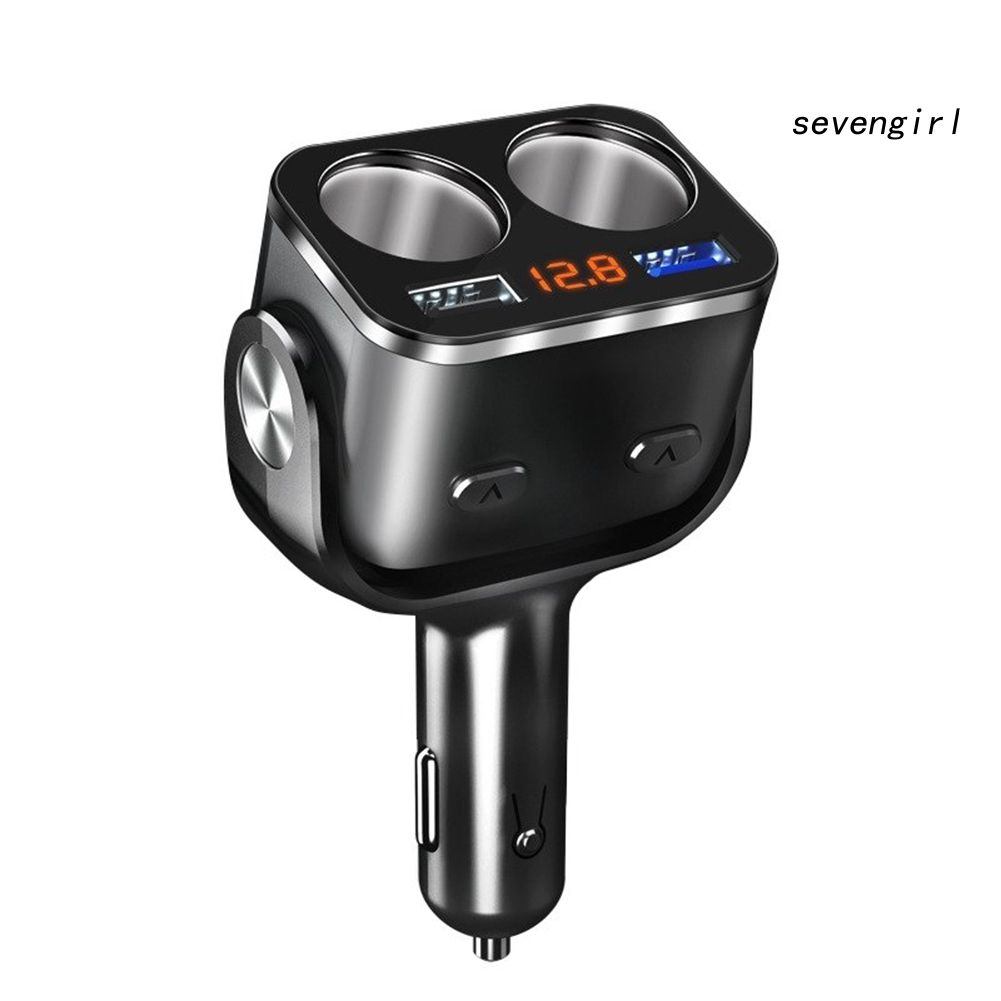 Tẩu Sạc Nhanh Sev-12-24V Dual Usb 2.4a Qc3.0 Trên Xe Hơi