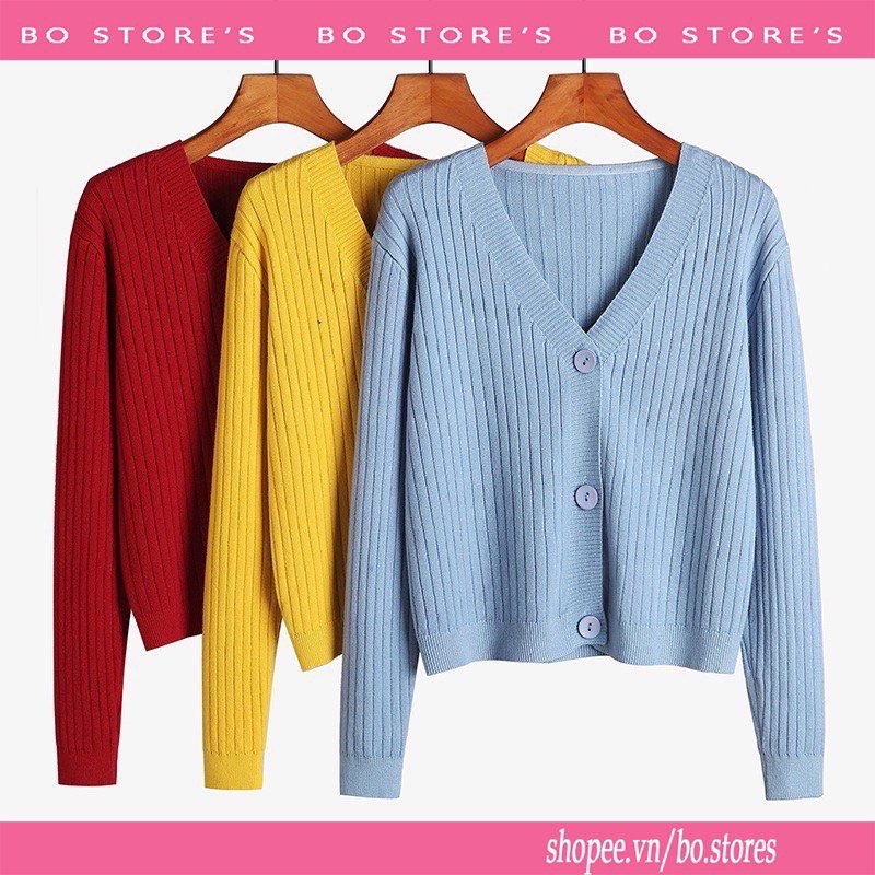 Áo Len Cardigan Dáng Ngắn Freesize Nhiều Màu