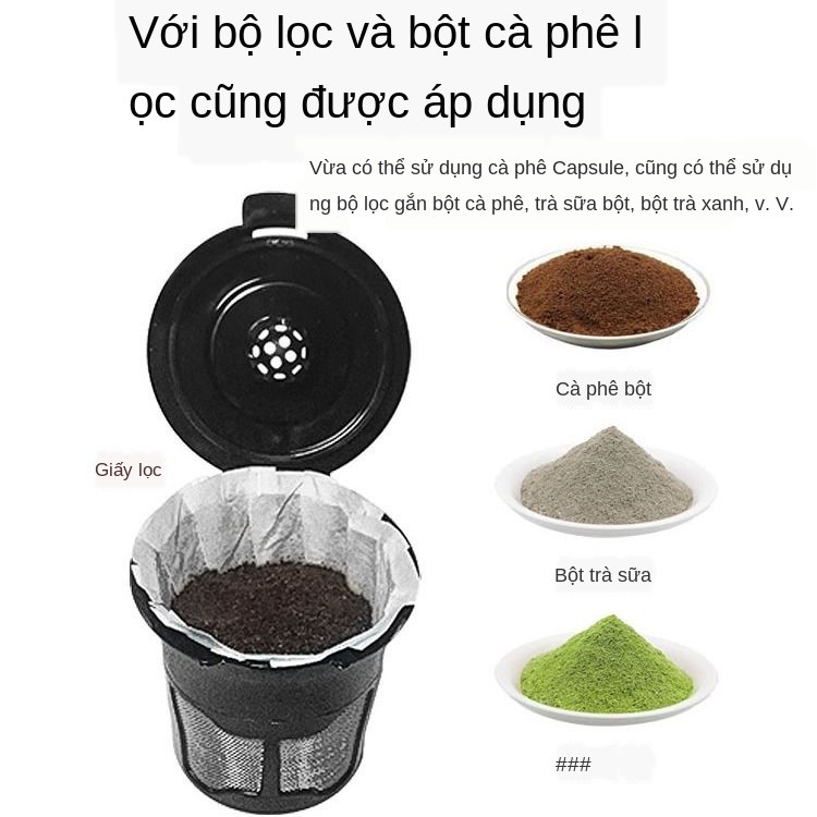 ﹍✤✟Máy pha cà phê viên nén K-CUP của Mỹ bột nhỏ tự động đa chức năng trà sữa