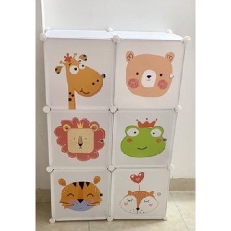 Tủ quần áo treo đa năng 6 ô. Tặng kèm 1 treo đồ