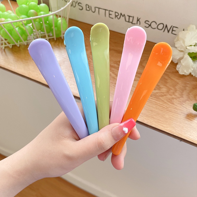 Kẹp mỏ vịt kẹp tóc cao cấp màu candy ngọt bóng nhiều size Ulzzang