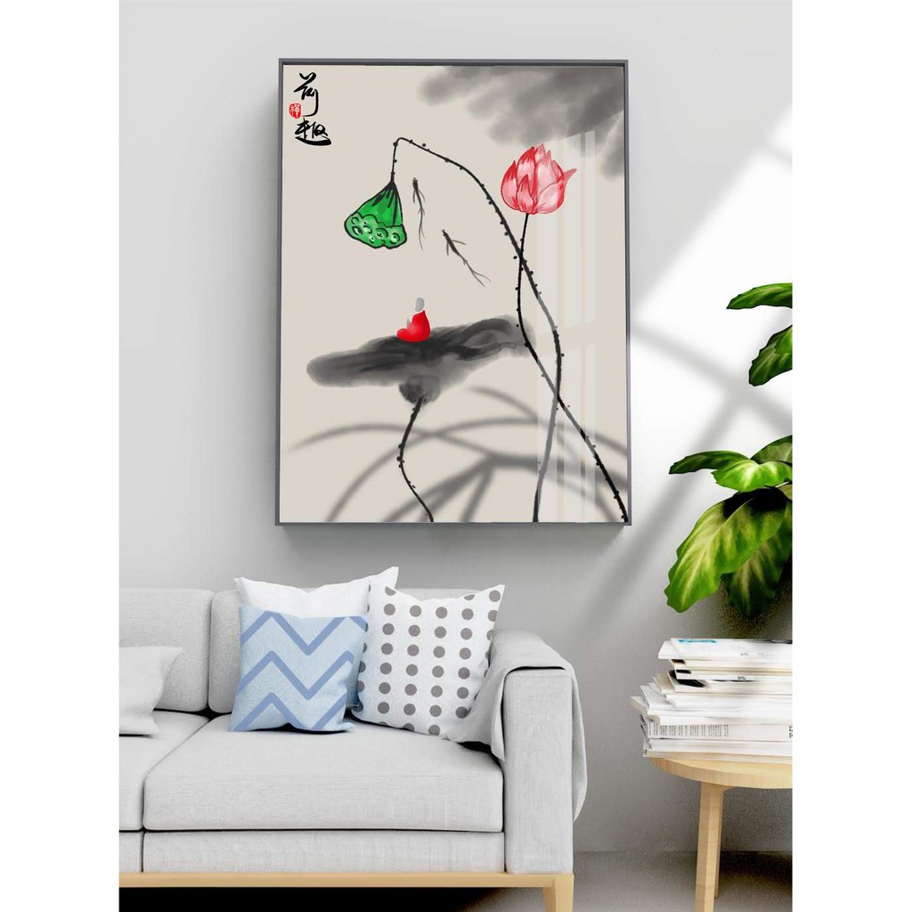 TRANH TREO TƯỜNG  CỠ ĐẠI - GIÁ RẺ KÈM KHUNG -PHONG CÁCH BẮC ÂU TRỪU TƯỢNG- MELYHOME- TB3FGC75