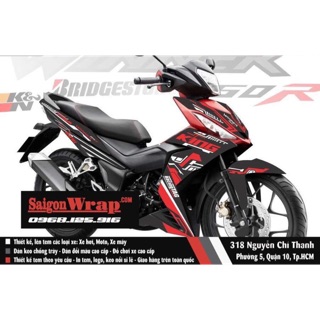 Tem chế Winner 150 KING Đỏ-Đen [170852]