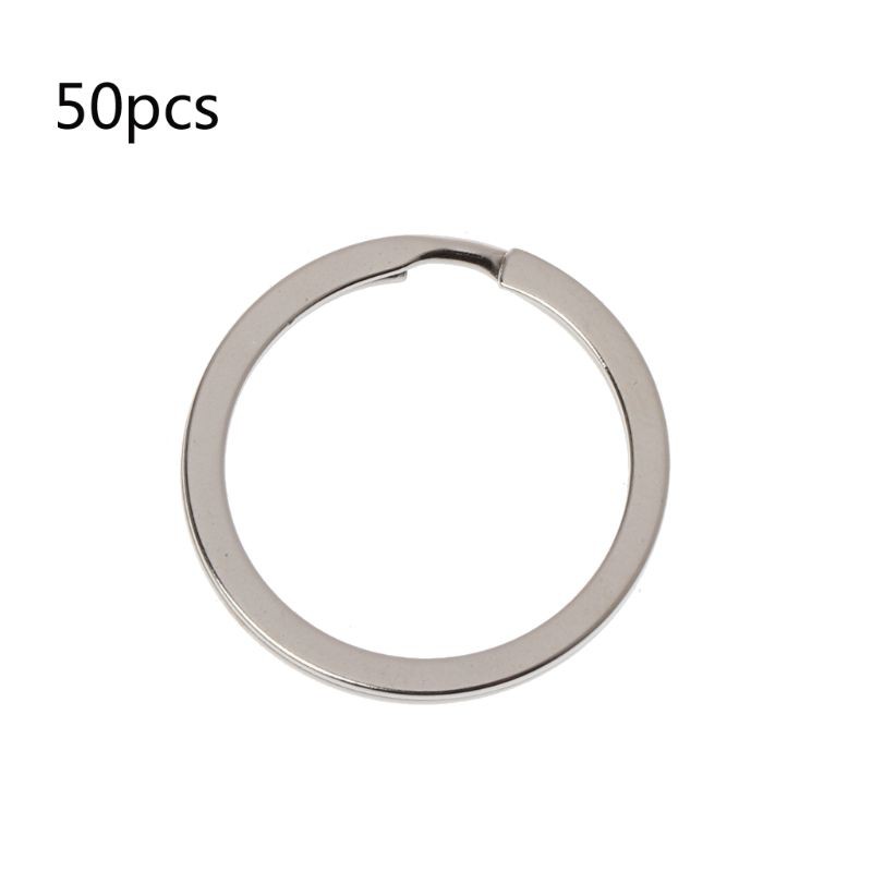 Set 50 khuyên tròn dùng để gắn móc khóa kiểu dáng tiện dụng